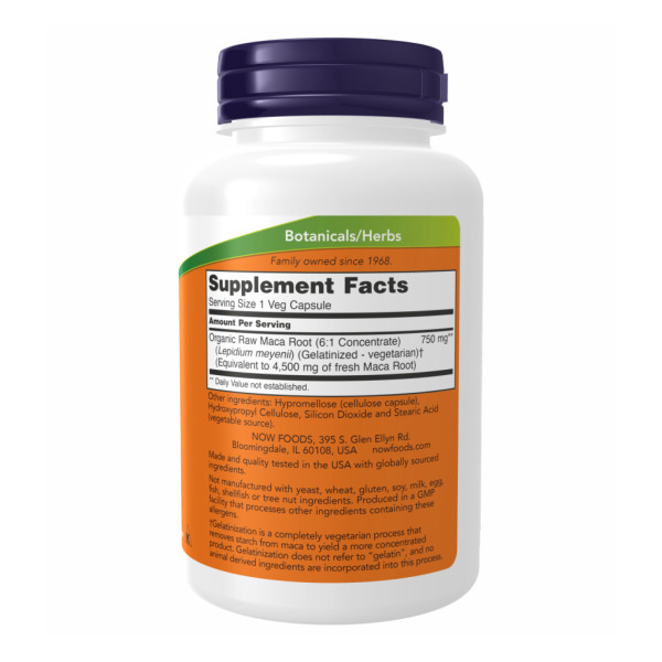 Мака 750 мг - 90 вегетаріанських капсул       Maca 750mg - 90 vcaps