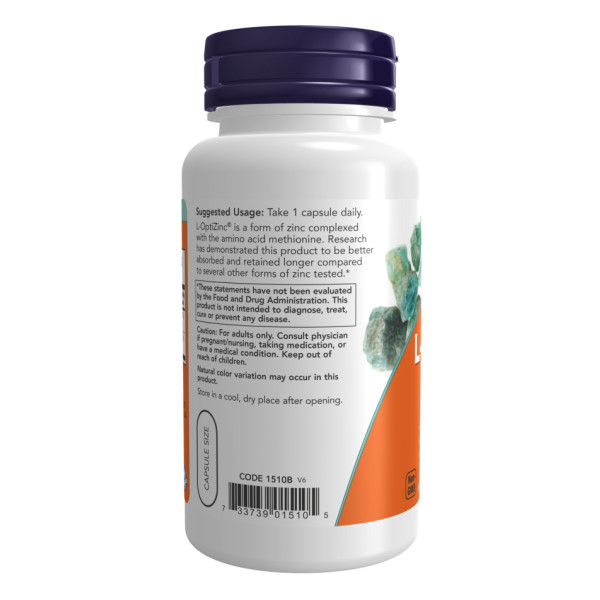 L-ОптіЦинк(R) 30 мг + Мідь - 100 капсул     L-Optizinc(R) 30mg+Copper - 100 vcaps
