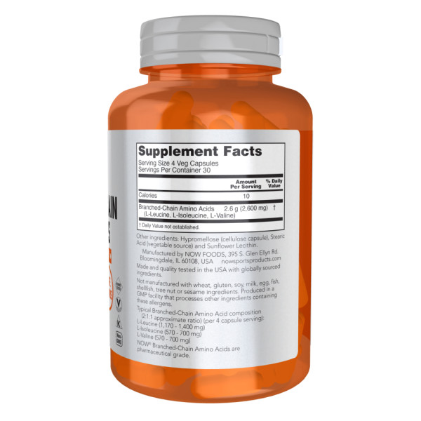 Амінокислоти Branch-Chain - 120 капсул            Branch-Chain Amino - 120 vcaps