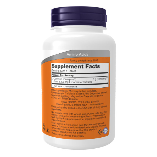 Карнітин тартрат 1000 мг - 100 таблеток               Carnitine Tartrate 1000mg - 100 tabs
