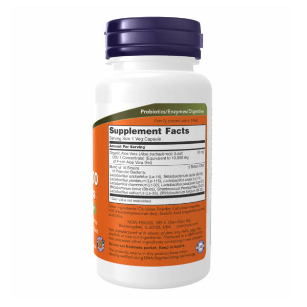 Алое вера 10000 та пробіотики - 60 вегетаріанських капсул      Aloe Vera 10000 & Probiotics - 60 vcaps