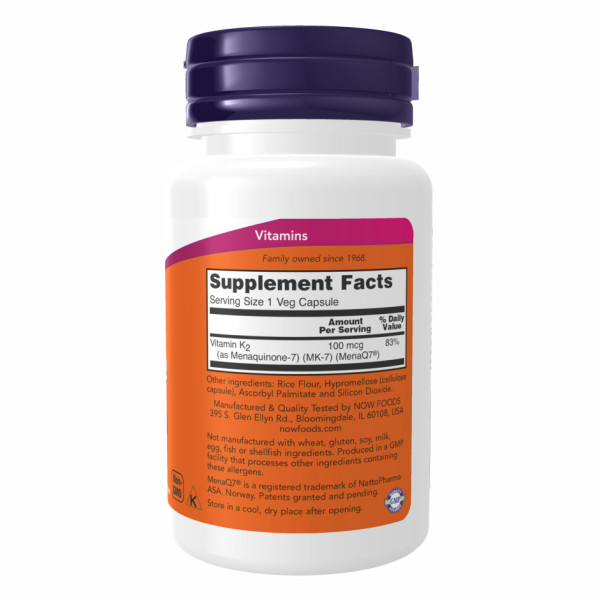   Вітамін K-2 (MK7) 100 мкг - 120 капсул      Vitamin K-2 (MK7) 100 mcg - 120 vcaps