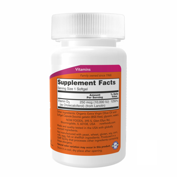 Вітамін D-3 10 000 МО - 120 капсул      VIT D-3 10,000 IU - 120 sgels
