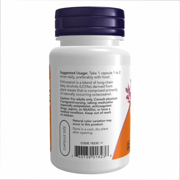 Полікозанол 10 мг - 90 рослинних капсул      Policosanol 10mg - 90 veg caps