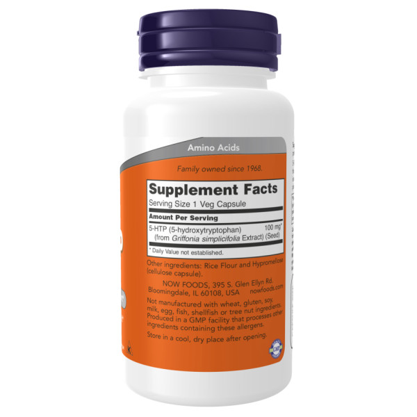  5-гідрокситриптофан HTP 100 мг - 120 капсул        5-HTP 100mg - 120 vcaps