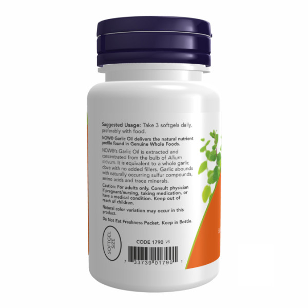 Часникова олія 1500 мг - 100 капсул    Garlic Oil 1500mg - 100 sgels