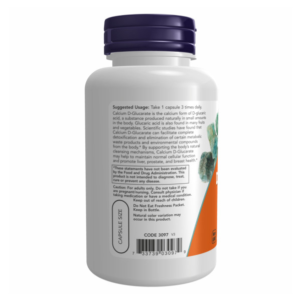    D-глюкарат кальцію 500 мг - 90 капсул               Calcium D-Glucarate 500mg - 90 vcaps