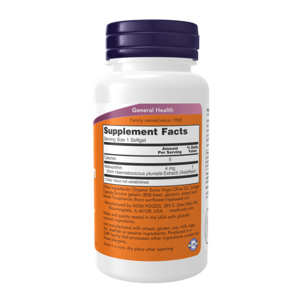     Астаксантин 4 мг - 90 м'яких капсул                   Astaxanthin 4 mg - 90 softgels