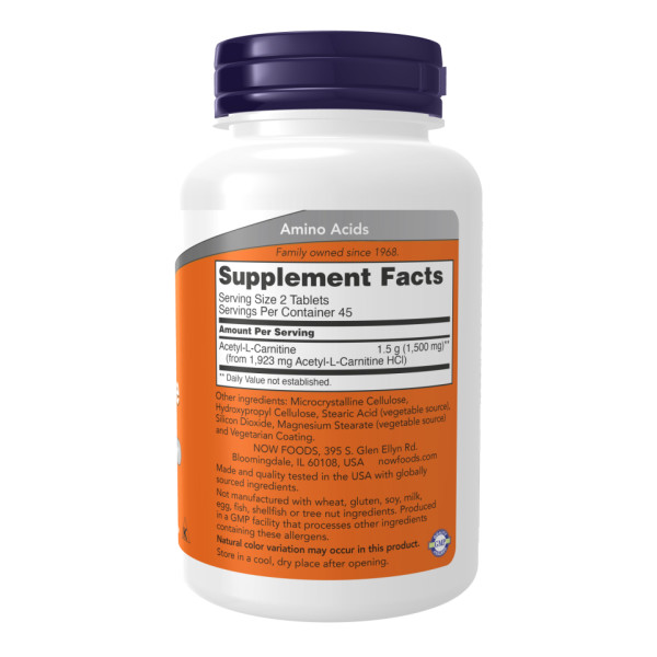 Ацетил L-карнітин 750 мг - 90 таблеток                    Acetyl L-Carnitine 750mg - 90 tabs