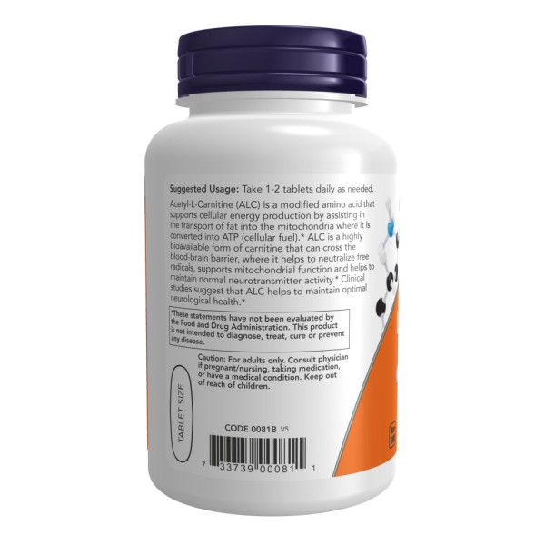 Ацетил L-карнітин 750 мг - 90 таблеток                    Acetyl L-Carnitine 750mg - 90 tabs