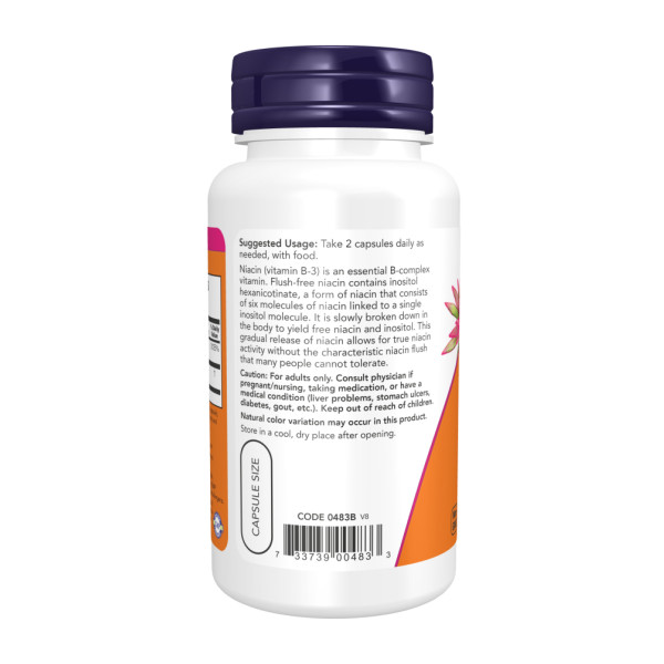   Ніацин 250 мг - 180 капсул Flush-Free Niacin 250mg - 180 vcaps