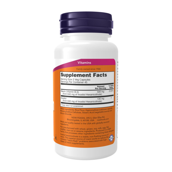   Ніацин 250 мг - 180 капсул Flush-Free Niacin 250mg - 180 vcaps
