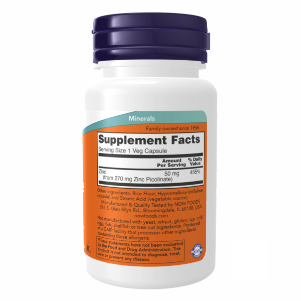   Піколінат цинку 50 мг - 60 капсул     Zinc Picolinate 50 mg - 60 vcaps