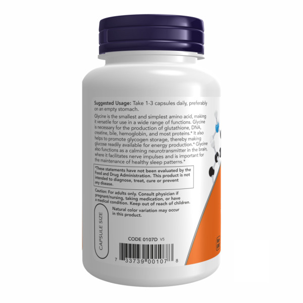 Гліцин 1000 мг - 100 капсул        Glycine 1000mg - 100 vcaps