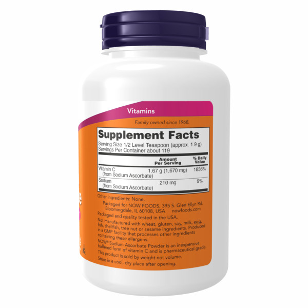 Аскорбат натрію - 227 г (8 унцій)    Sodium Ascorbate - 227g (8oz)