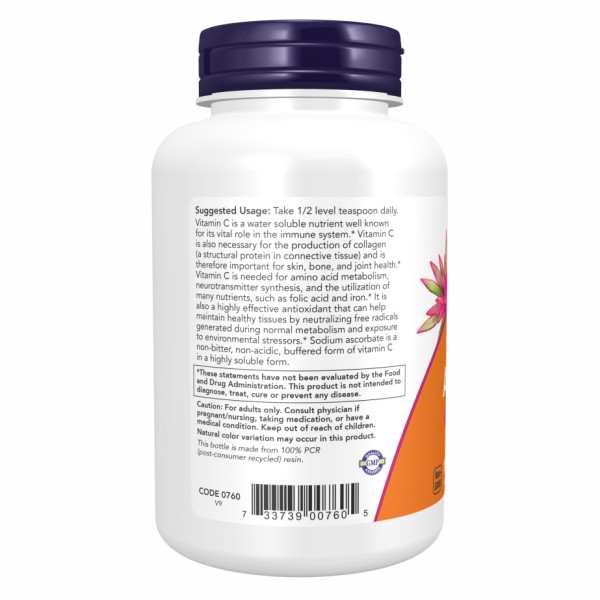 Аскорбат натрію - 227 г (8 унцій)    Sodium Ascorbate - 227g (8oz)