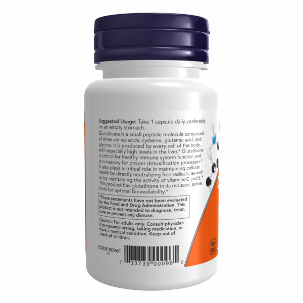 Глутатіон 250 мг - 60 вегетаріанських капсул      Glutathione 250mg - 60 vcaps
