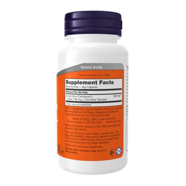   L-карнітин 500 мг - 180 капсул                                         L-Carnitine 500mg - 180 caps