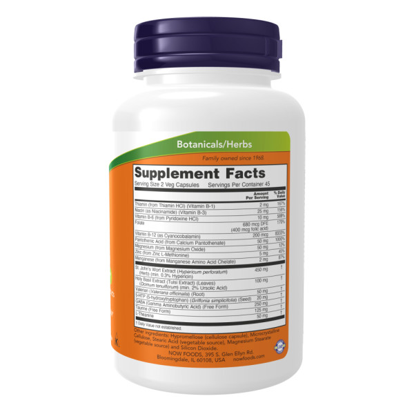 Підтримка настрою зі звіробоєм - 90 капсул        Mood Support with St. John's Wort - 90 vcaps