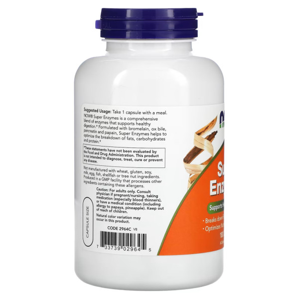 Суперфермент - 180 капсул                                        Super Enzyme - 180 caps