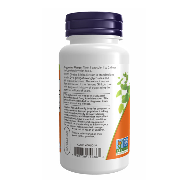 Гінкго Білоба 60 мг - 120 капсул      Ginkgo Biloba 60 mg - 120 vcaps