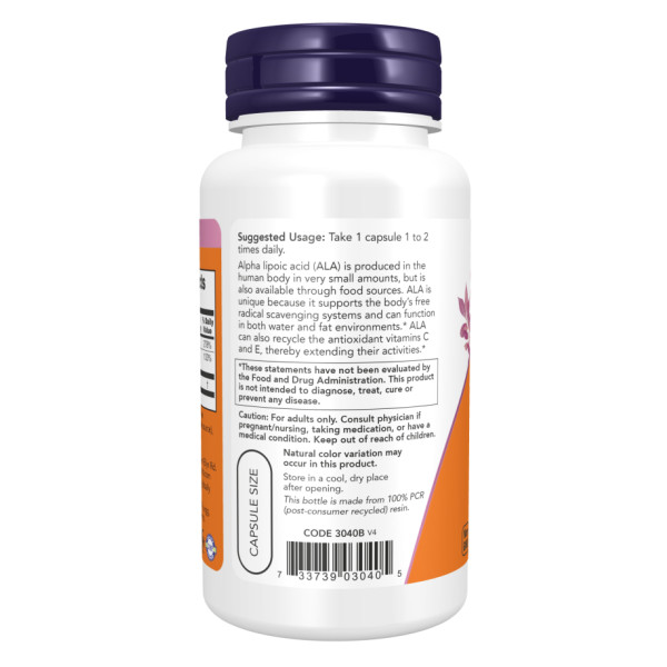 Альфа-ліпоєва кислота 100 мг - 120 капсул         Alpha Lipoic Acid 100mg - 120 vcaps