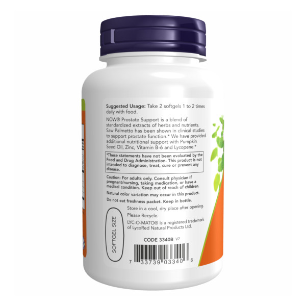 Підтримка простати - 180 капсул                                    Prostate Support - 180 sgels