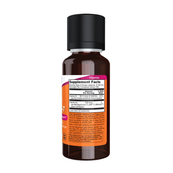 Рідкий вітамін D-3 та MK-7 - 30 мл                             VIT D-3 & MK-7 Liquid- 30ml