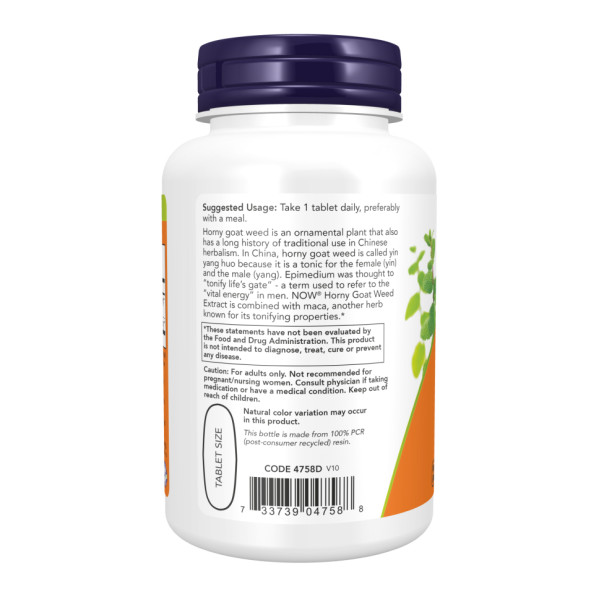 Екстракт рогової козячої трави 750 мг - 90 таблеток      Horny Goat Weed Extract 750 mg - 90 tabs