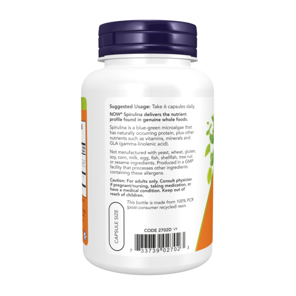 Спіруліна 500 мг - 120 капсул       Spirulina 500 mg - 120 vcaps