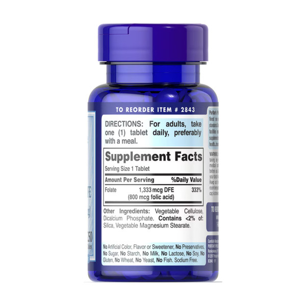 Folate 1333 mcg DFE - 250 tabs  Folate 1333 mcg DFE - 250 tabs