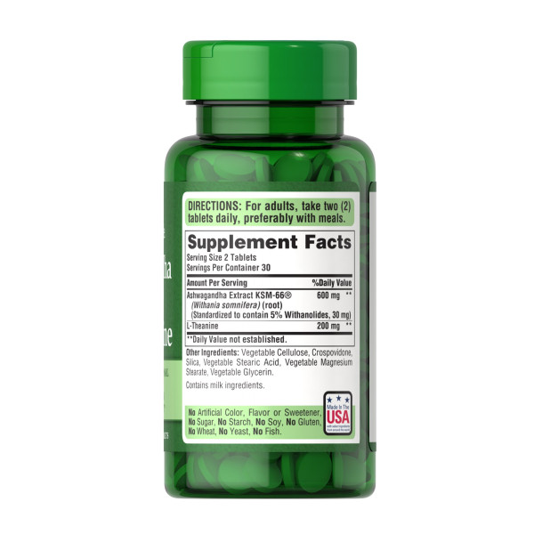 Ashwagandha KSM-66® & L-Theanine - 60 tabs  Ashwagandha KSM-66® & L-Theanine - 60 tabs