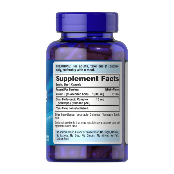 Vitamin C-1000 mg with Bioflavonoids - 100 caps  Vitamin C-1000 mg with Bioflavonoids - 100 caps