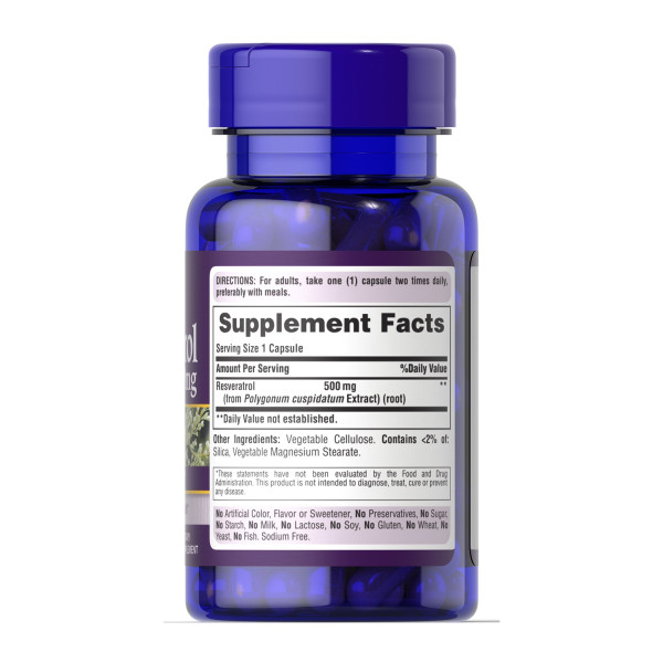 Resveratrol 500 mg - 30 caps  Resveratrol 500 mg - 30 caps