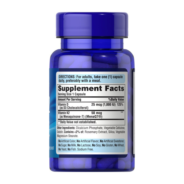    Вітамін D3 та K2 - 60 капсул                                      Vitamin D3 & K2 - 60 caps