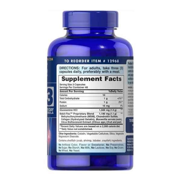 Double Strength Glucosamine, Chondroitin & MSM Joint Soother® - 120 caps  Double Strength Glucosamine, Chondroitin & MSM Joint Soother® - 120 caps