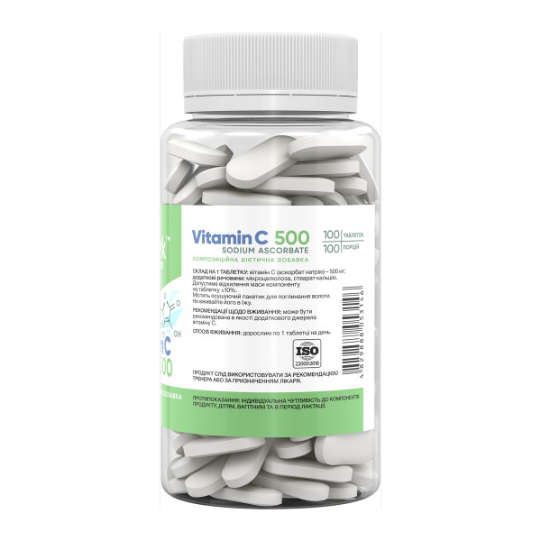 Stark Vitamin C Sodium Ascorbate 500mg - 100 tabs  Stark Vitamin C Sodium Ascorbate 500mg - 100 tabs