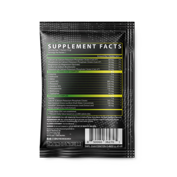 Зразки EAA Hydration - 13 г лимон-лайм          Samples EAA Hydration - 13g Lemon Lime