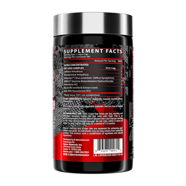 Lipo-6 Black UC - 60 рідких капсул                                     Lipo-6 Black UC - 60 liquid caps