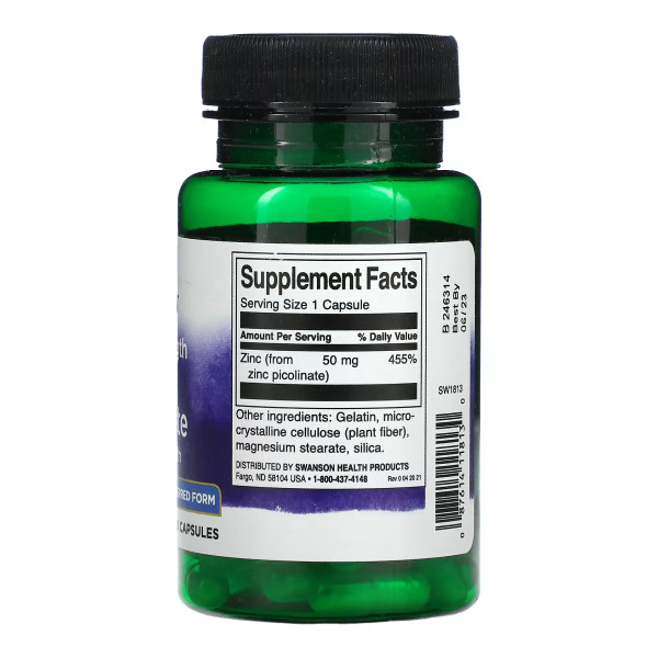 Extra Strength Zinc Picolinate Body Preferred Form 50mg - 60 caps  Extra Strength Zinc Picolinate Body Preferred Form 50mg - 60 caps
