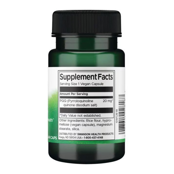 PQQ Pyrroloquinoline Quinone 20mg - 30 vcaps  PQQ Pyrroloquinoline Quinone 20mg - 30 vcaps
