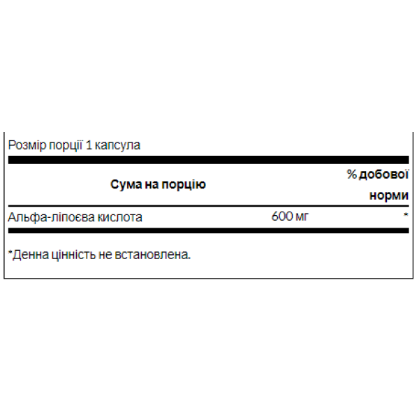 Alpha Lipoic Acide 600mg - 60cap  Alpha Lipoic Acide 600mg - 60cap
