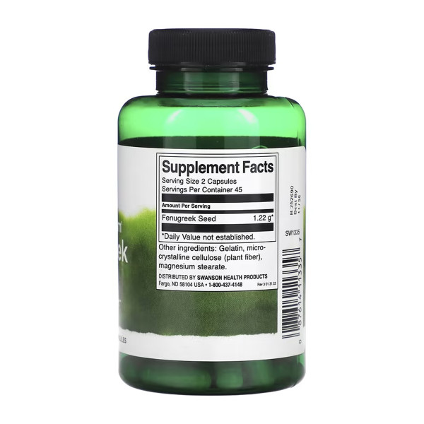Fenugreek Seed 610mg - 90 cap  Fenugreek Seed 610mg - 90 cap