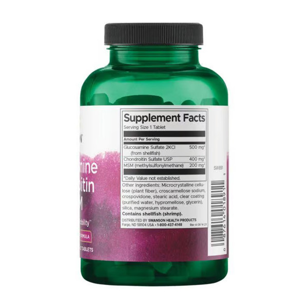 Glucosamine Chondroitin & Msm - Higher Strength - 120 tabs  Glucosamine Chondroitin & Msm - Higher Strength - 120 tabs
