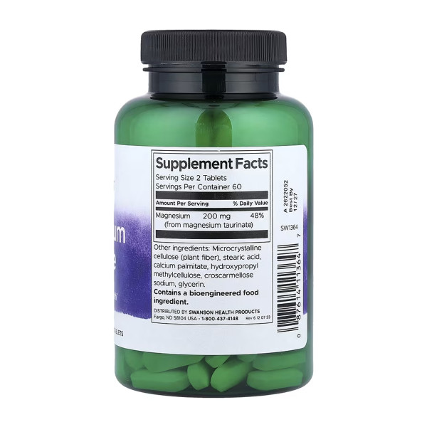 Magnesium Taurate 100 mg - 120 tabs  Magnesium Taurate 100 mg - 120 tabs