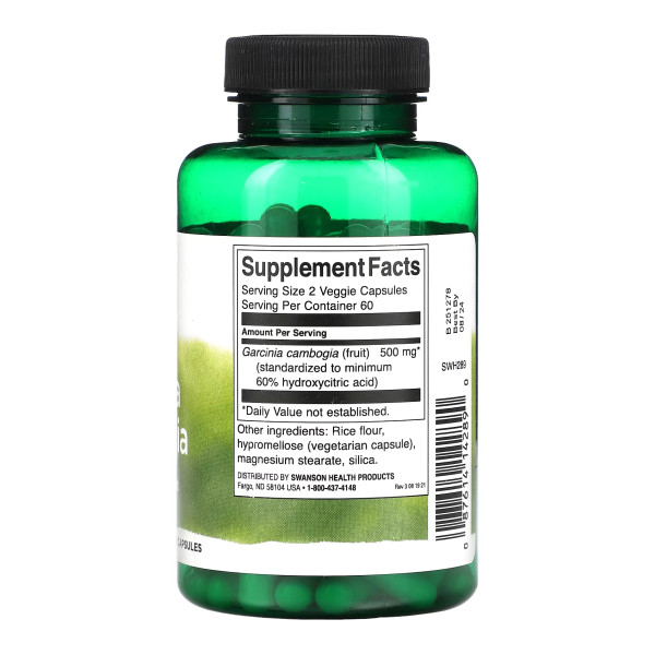 Garcinia Cambogia 250mg - 120 vcaps  Garcinia Cambogia 250mg - 120 vcaps