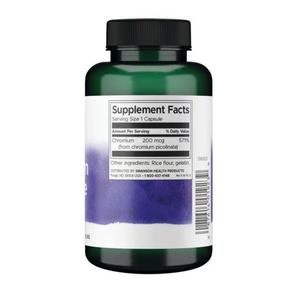 Chromium Picolinate 200mcg - 200 сaps  Chromium Picolinate 200mcg - 200 сaps