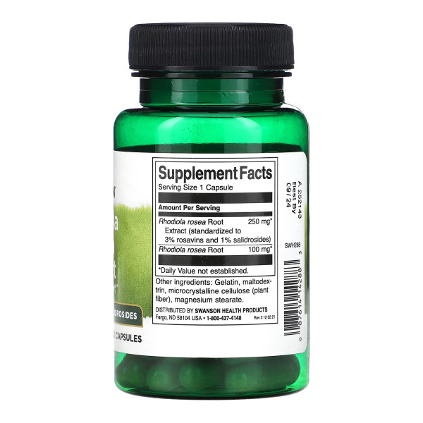 Rhodiola Rosea Extract - 60 caps