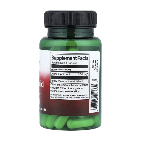 Alpha Lipoic Acid 300 mg - 60 caps  Alpha Lipoic Acid 300 mg - 60 caps