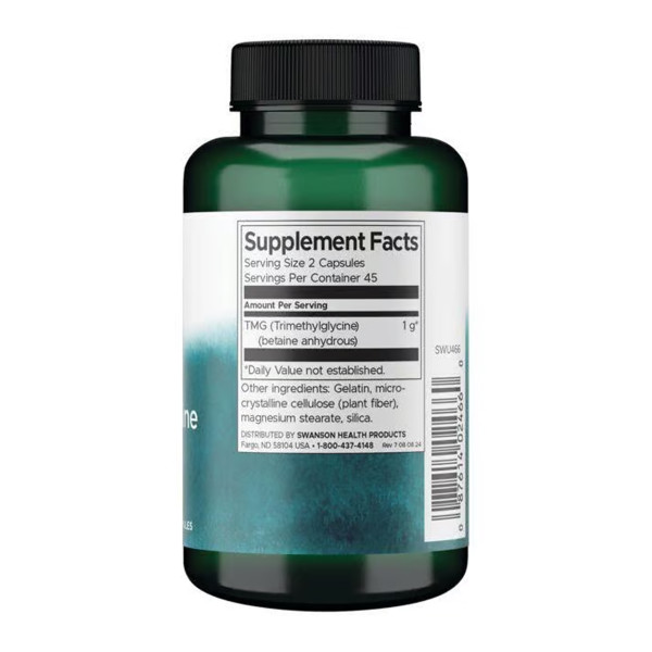 TMG Trimethylglycine 500mg - 90 caps  TMG Trimethylglycine 500mg - 90 caps